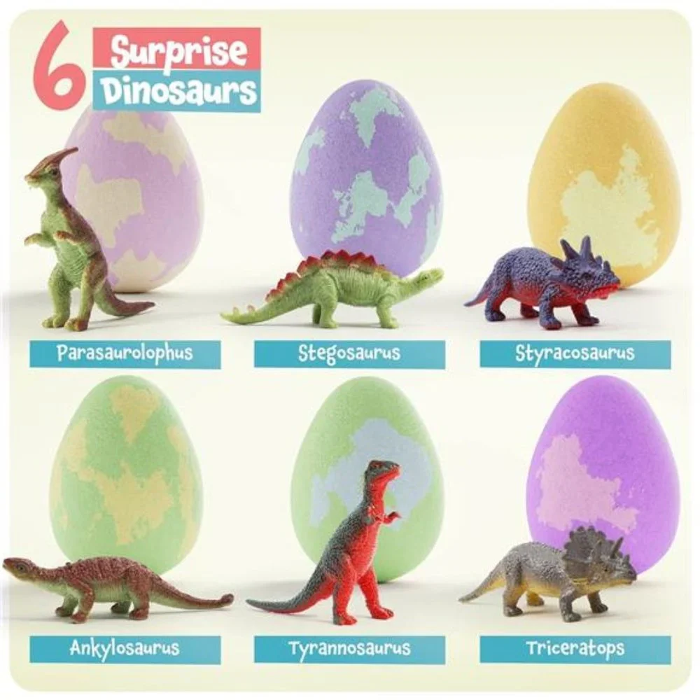 Dino Egg Bath Bombs for Kids -Easter Kids Bath Bomb with Surprise Inside -Toys